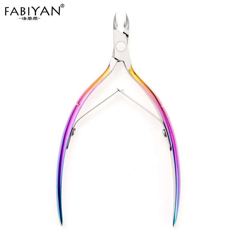 Nail Art Rainbow - Pinza per cuticole in acciaio inossidabile