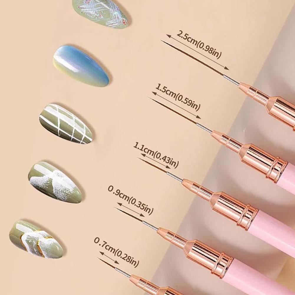 Set di 5 Pennelli per Nail Art - Nail Gel Polish Set recensione e prezzo