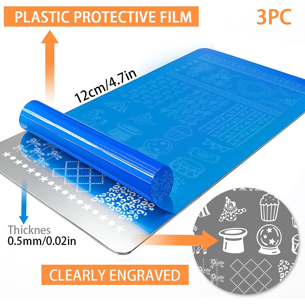 3 pezzi di piastre per nail ar - Nail Stamping Plate recensione e prezzo