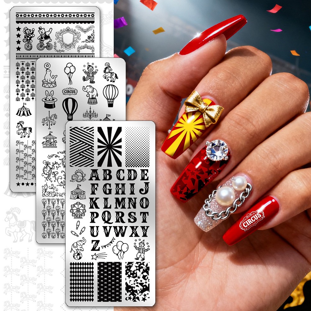 3 pezzi di piastre per nail ar - Nail Stamping Plate recensione e prezzo