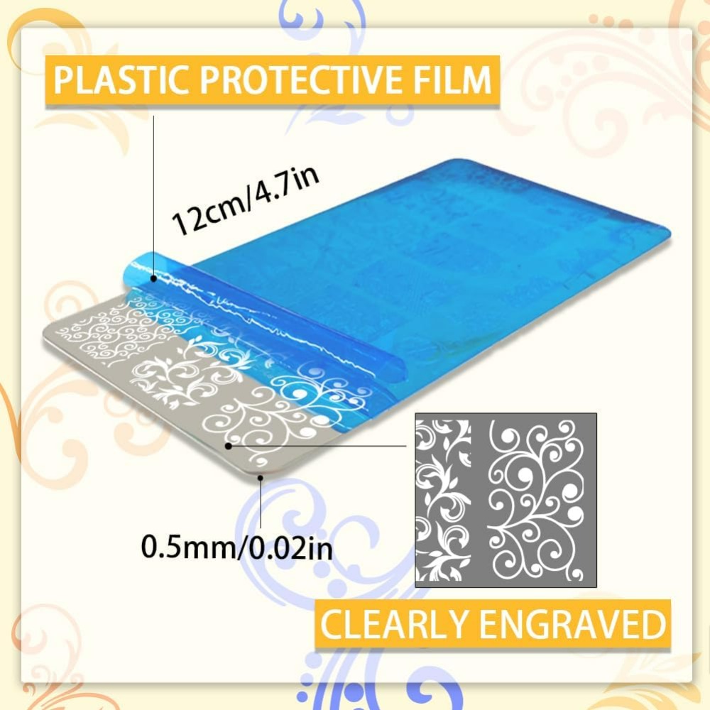3 pezzi modelli per nail art c - Nail Stamping Plate recensione e prezzo