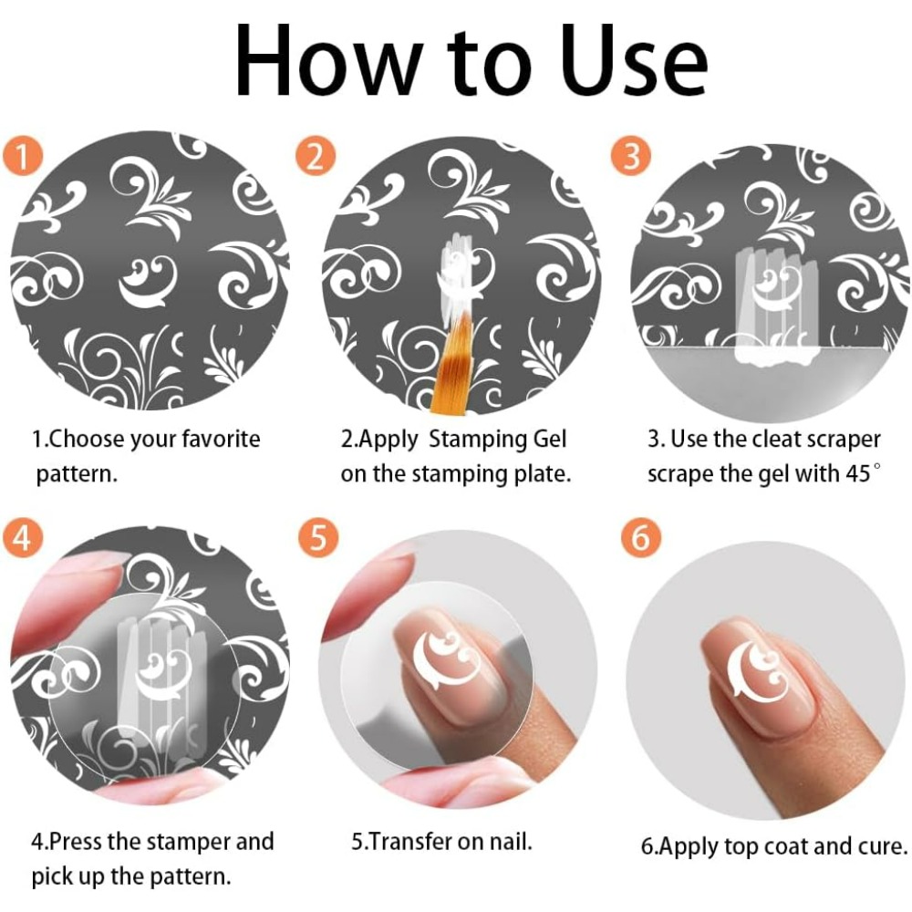 3 pezzi modelli per nail art c - Nail Stamping Plate recensione e prezzo
