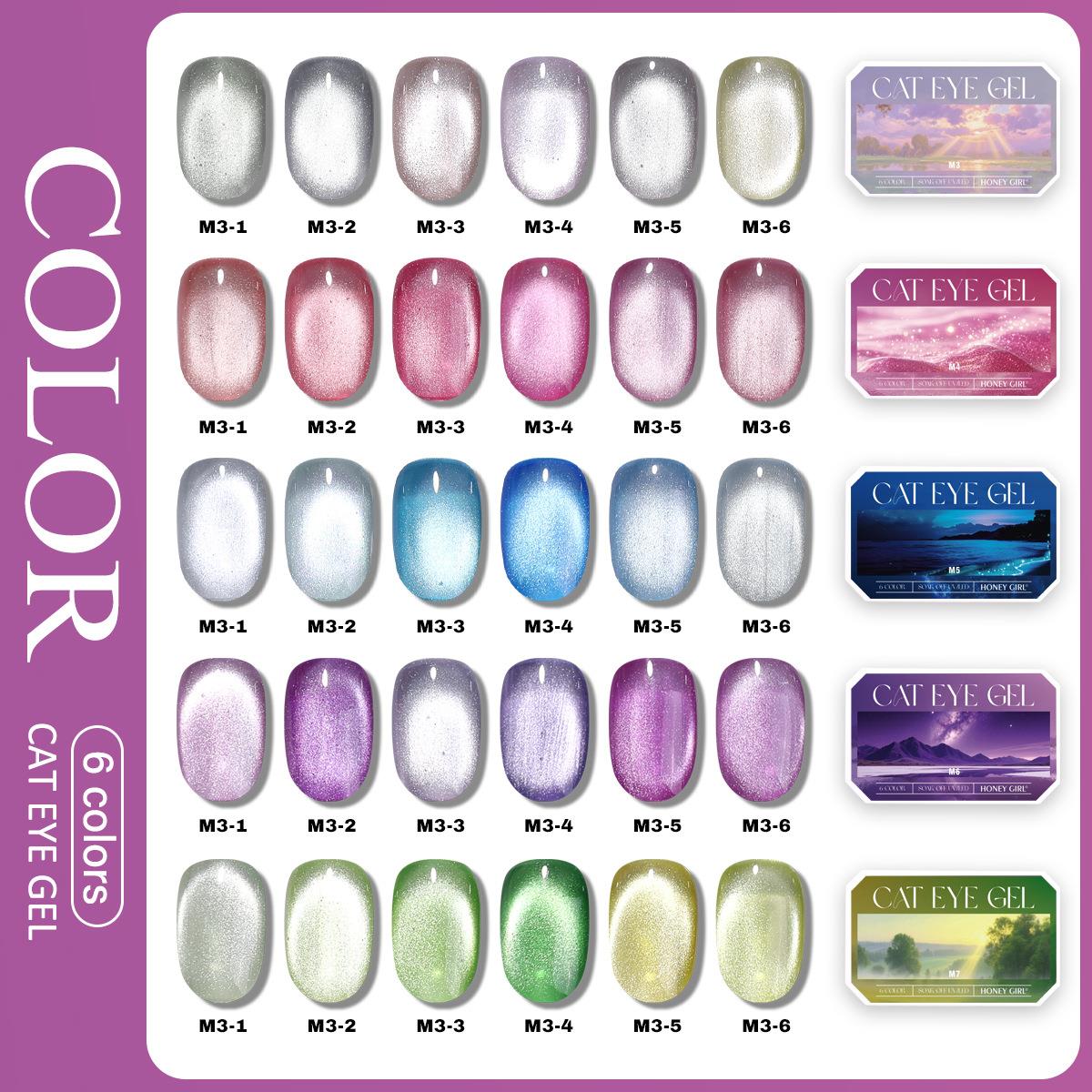 Palette di Smalti Gel Occhio d - Nail Gel Polish Set recensione e prezzo