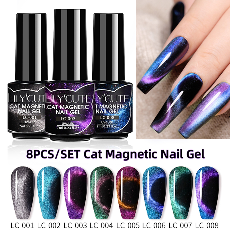 LILYCUTE 7ML Smalto Gel Magnet - Nail Art Rainbow recensione e prezzo