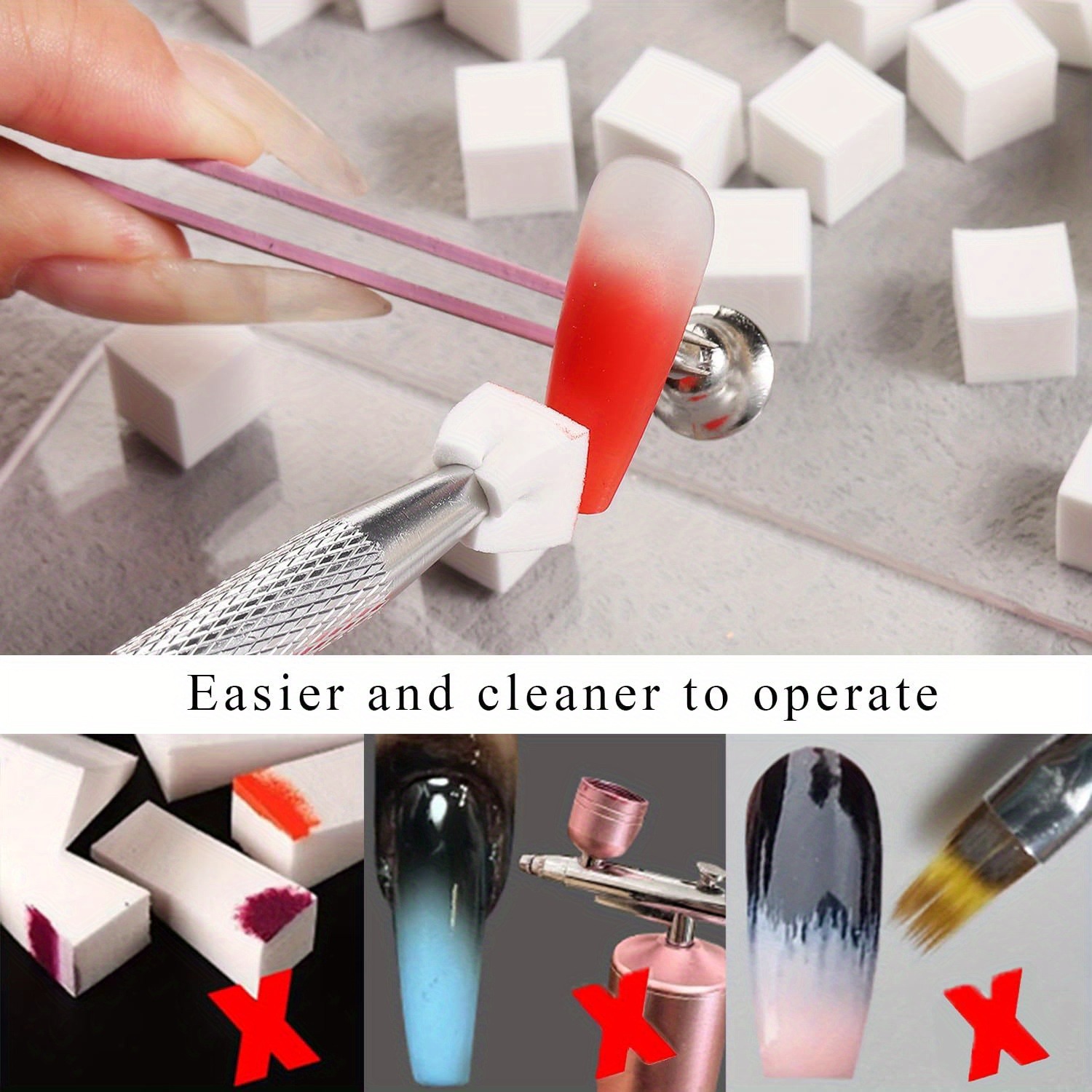 1/50/100 pezzi set di spugne p - Nail Gel Polish Set recensione e prezzo