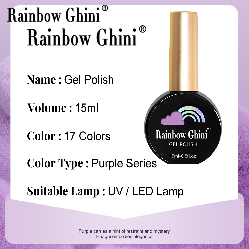 RG 15ml 17 colori serie viola  - Nail Art Rainbow recensione e prezzo