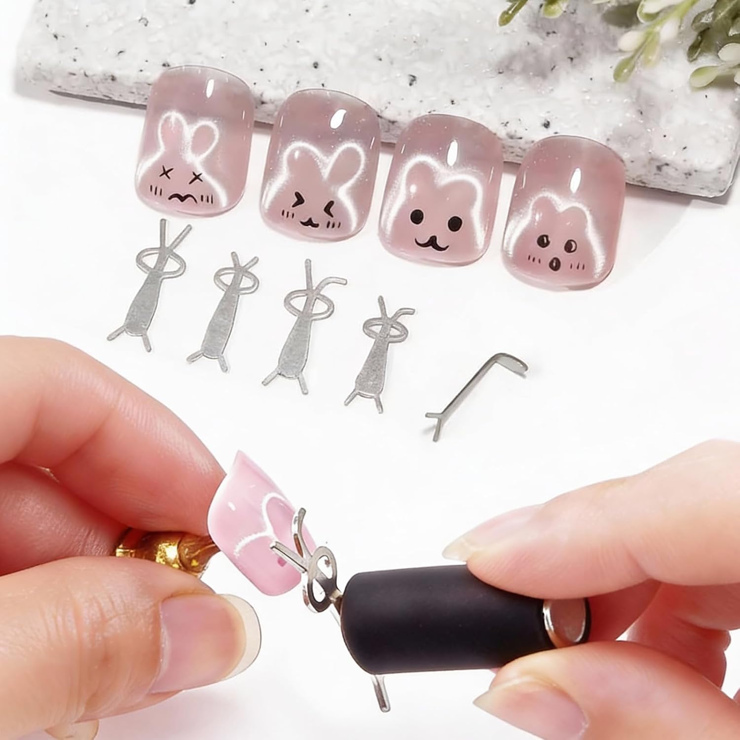Set di 10 Magneti per Unghie E - Nail Gel Polish Set recensione e prezzo