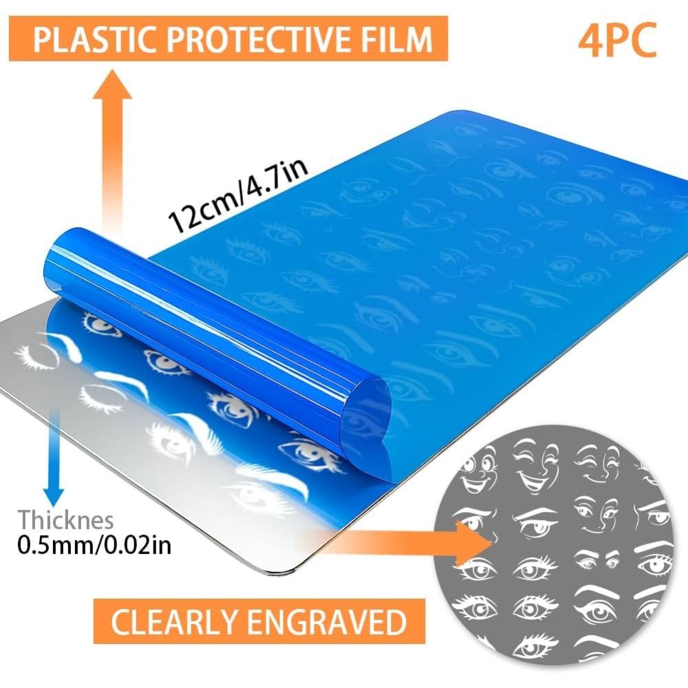 4 pezzi di piastre per stampin - Nail Stamping Plate recensione e prezzo