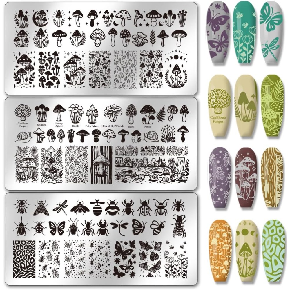 Set di 3 Stampi Rettangolari a - Nail Stamping Plate recensione e prezzo