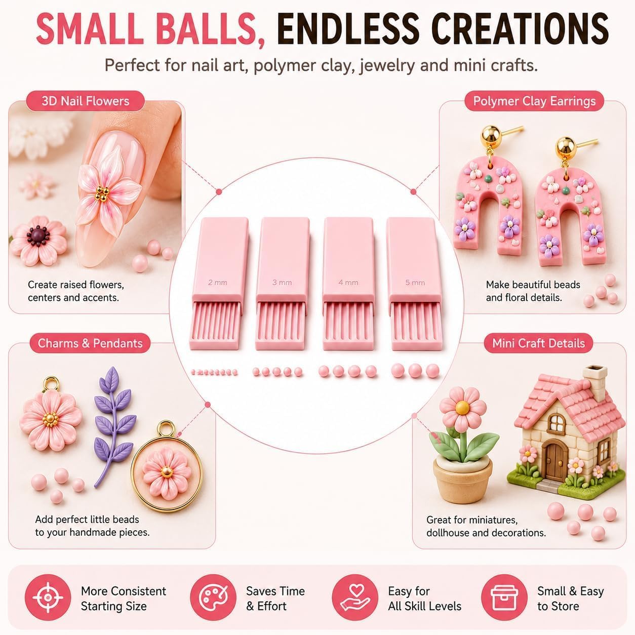 4 Pezzi Strumento per Creare S - Nail Art Gel recensione e prezzo