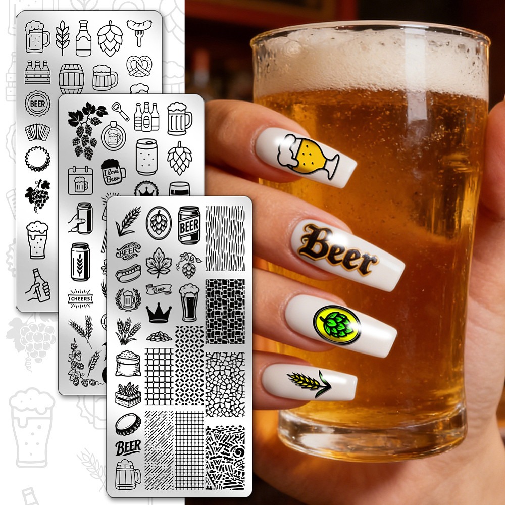 3 pezzi di piastre per timbrat - Nail Stamping Plate recensione e prezzo