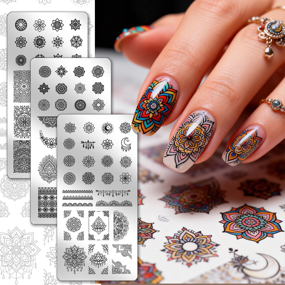 3 pezzi di piastre per stampin - Nail Stamping Plate recensione e prezzo